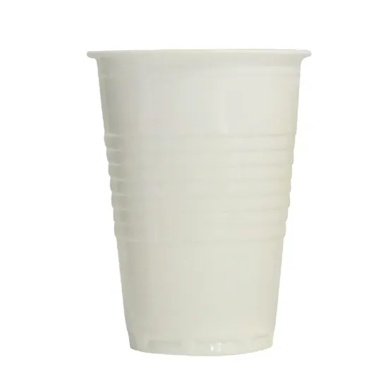 4 Aces White Tall Polystyrene Plastic Vending Cup 200ml (2000 Pack)