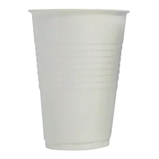 4 Aces White Tall Polystyrene Plastic Vending Cup 250ml (2000 Pack)
