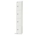 Elite Four Door Manual Combination Locker Locker White with Sloping Top - Image 1