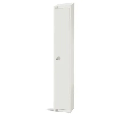 Elite Single Door Manual Combination Locker Locker White with Sloping Top