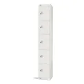 Elite Five Door Electronic Combination Locker White - Image 1