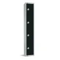 Elite Four Door Electronic Combination Locker Black - Image 1