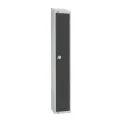 Elite Single Door Electronic Combination Locker with Sloping Top Graphite Grey - Image 1