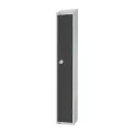 Elite Single Door Camlock Locker Graphite Grey with Sloping Top - Image 2