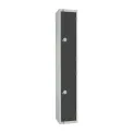 Elite Double Door Camlock Locker Graphite Grey - Image 1