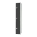 Elite Three Door Camlock Locker Graphite Grey - Image 2