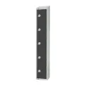 Elite Five Door Coin Return Locker with Sloping Top Graphite Grey - Image 3