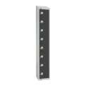 Elite Eight Door Electronic Combination Locker with Sloping Top Graphite Grey - Image 1