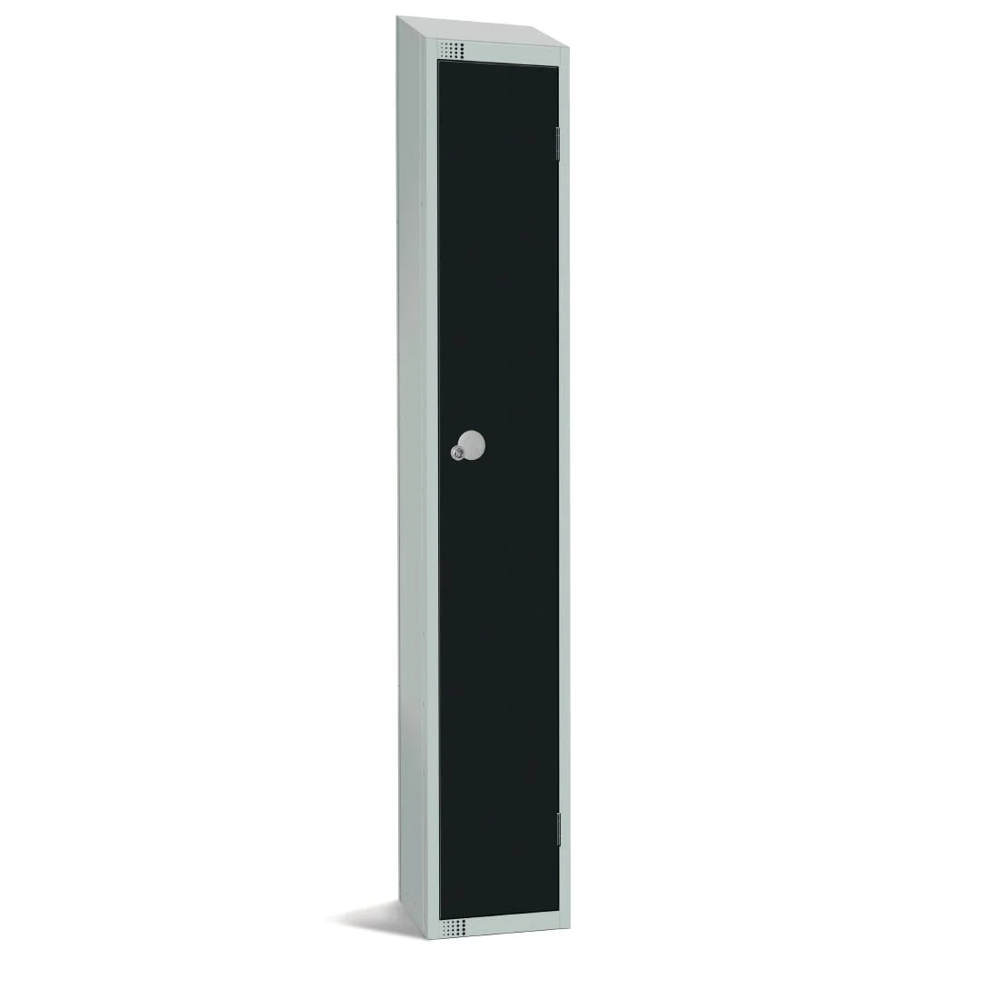 Elite Single Door Electronic Combination Locker with Sloping Top Black - Image 1