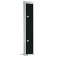 Elite Double Door Manual Combination Locker Locker Black with sloping top - Image 1