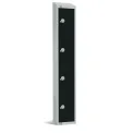 Elite Four Door Manual Combination Locker Locker Black with sloping top - Image 1