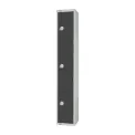 Elite Three Door Padlock Locker Graphite Grey - Image 2