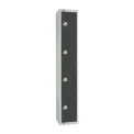 Elite Four Door Camlock Locker Graphite Grey - Image 1