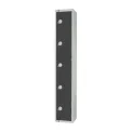 Elite Five Door Camlock Locker Graphite Grey - Image 2