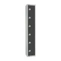 Elite Six Door Camlock Locker Graphite Grey - Image 1