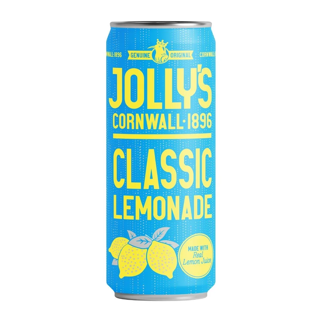 Jolly's Cornish Classic Lemonade Cans 250ml (24 Pack) - Image 1