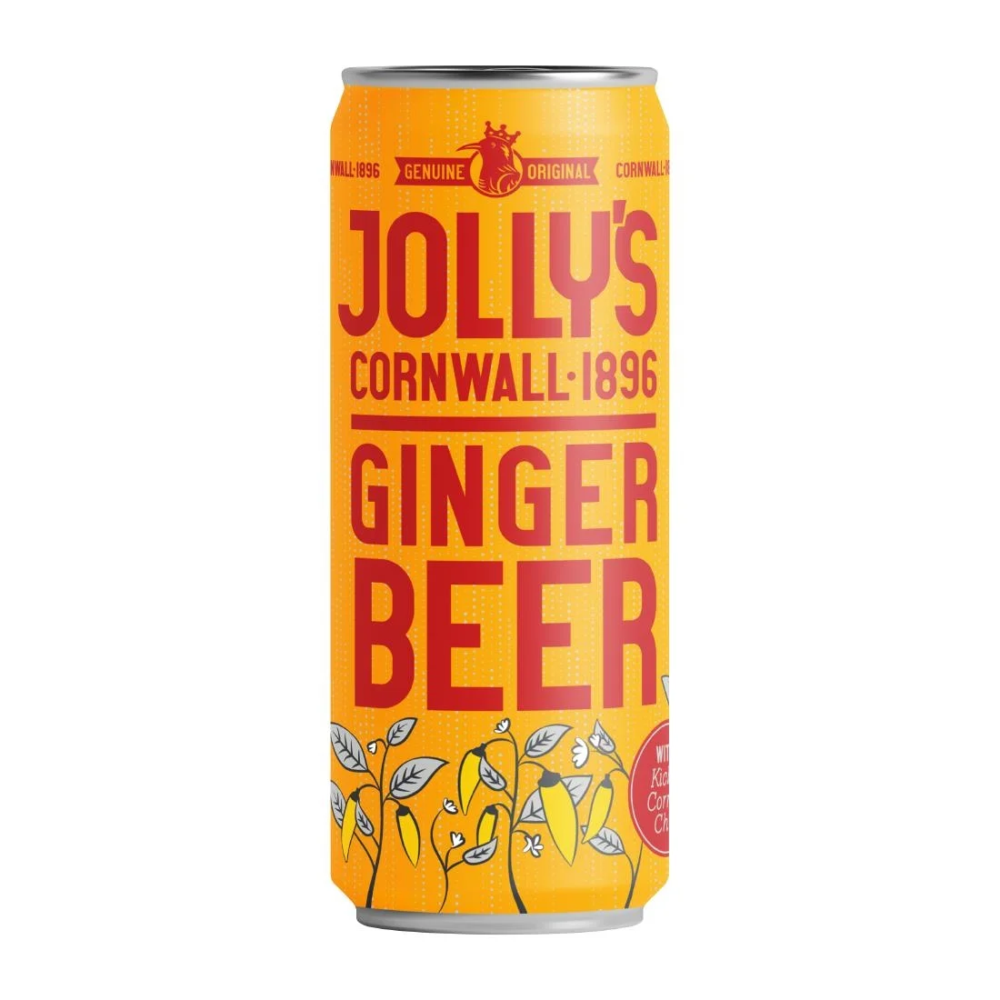 Jolly's Cornish Ginger Beer Cans 250ml (24 Pack) - Image 1