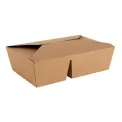 Colpac Two Compartment Food Container Large 510/920ml (200 Pack) - Image 1