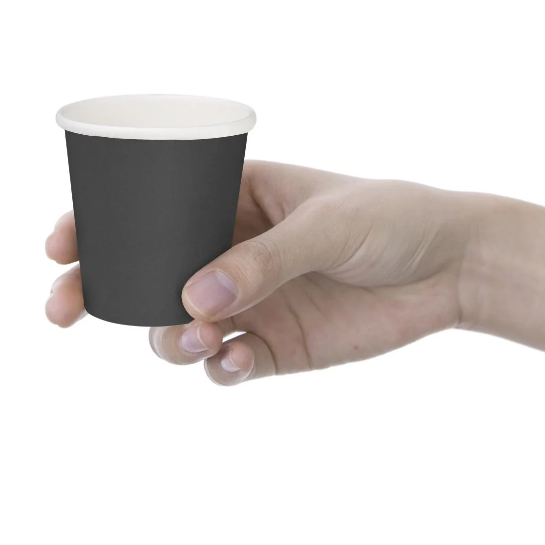 Fiesta Recyclable Hot Cups Single Wall Black 6oz (50 Pack) - Image 2