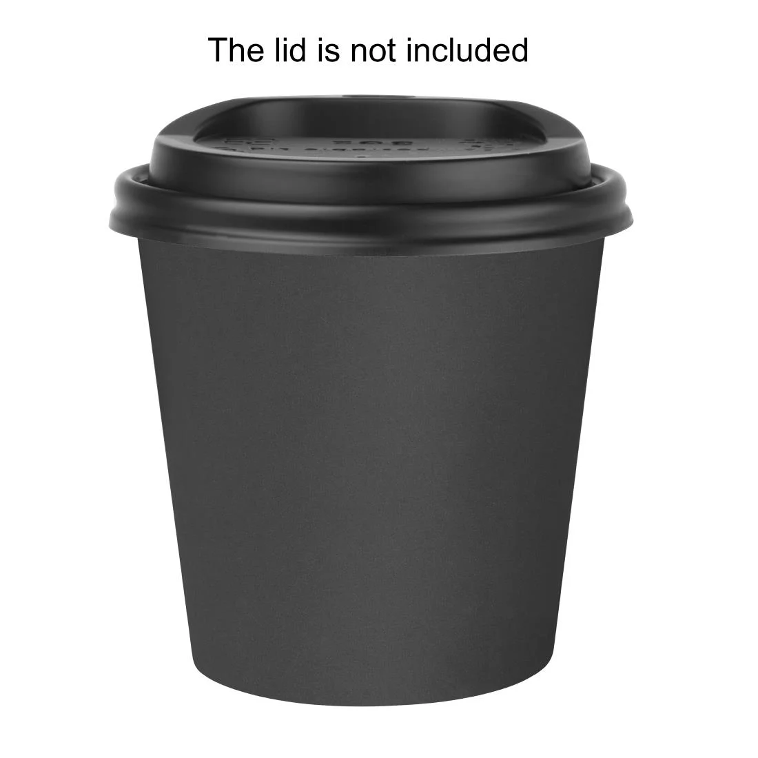 Fiesta Compostable Hot Cups Single Wall Black 6oz (1000 Pack) - Image 3