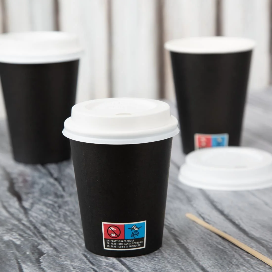 Nisbets Essentials Hot Cups and Lids Pack 8oz (350 Pack) - Image 6