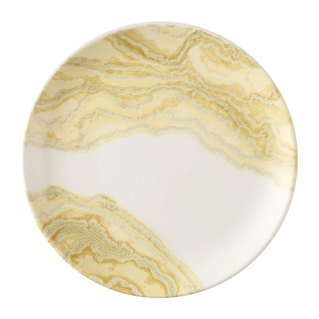 Churchill Tide Gold Evolve Coupe Plates 285mm (12 Pack) - Image 1