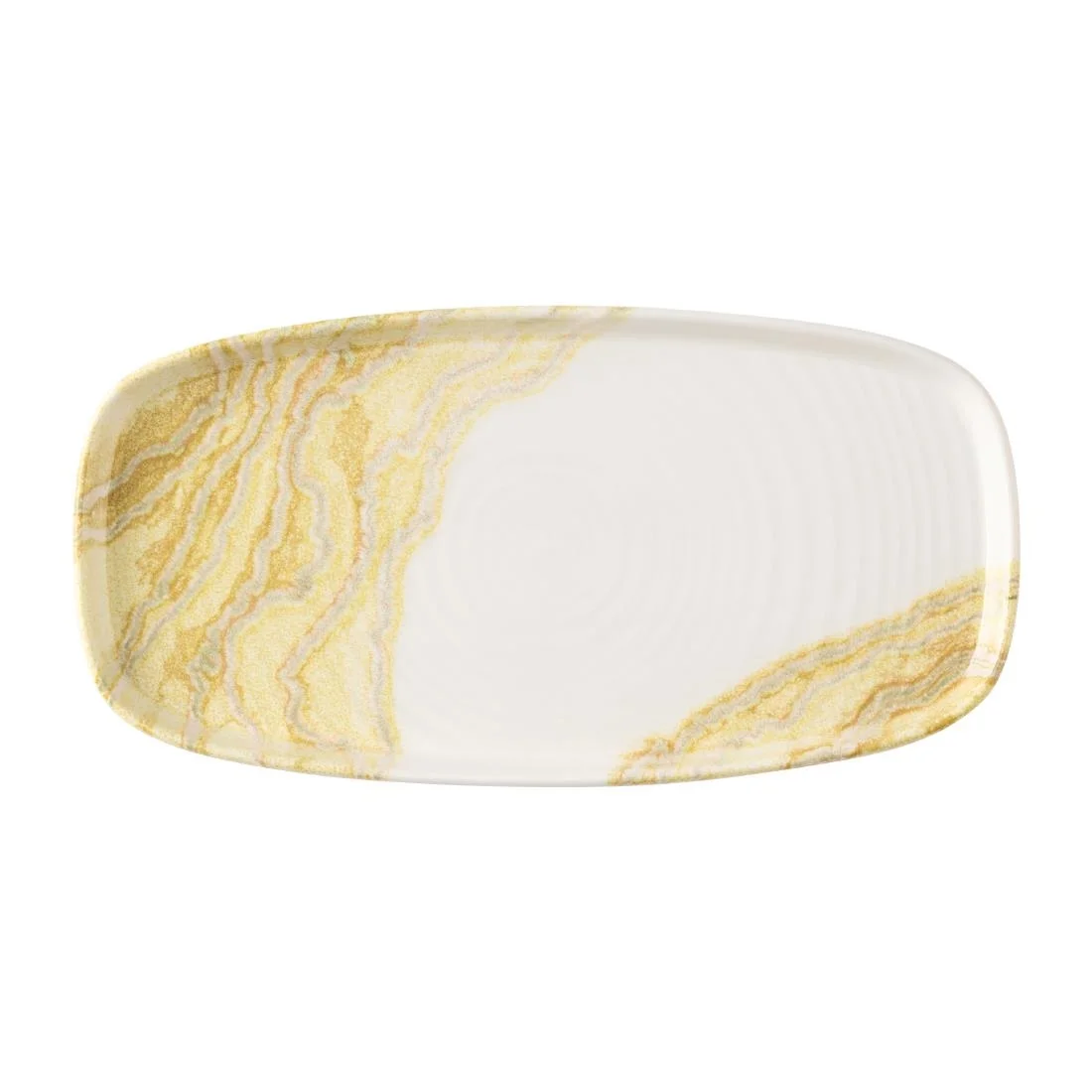 Churchill Tide Gold Oblong Chefs Plates 280 x 127mm (6 Pack) - Image 1