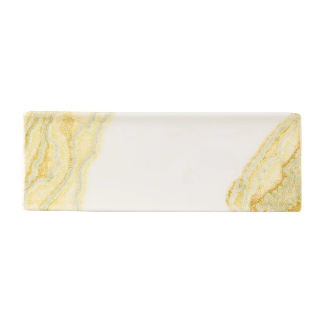 Churchill Tide Gold Oblong Plates 250x90mm (6 Pack) - Image 1