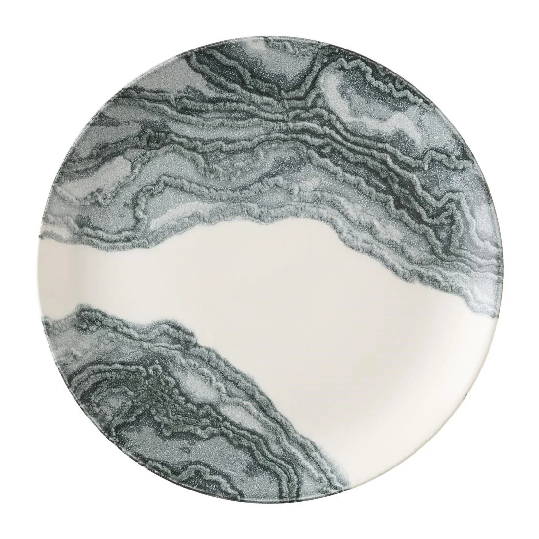 Churchill Tide Black Evolve Coupe Plates 285mm (12 Pack) - Image 1