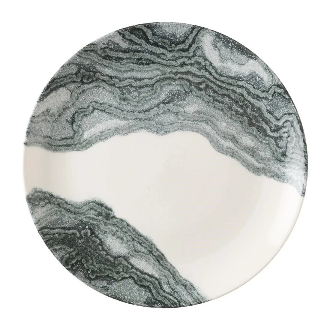 Churchill Tide Black Evolve Coupe Plates 260mm (12 Pack) - Image 1