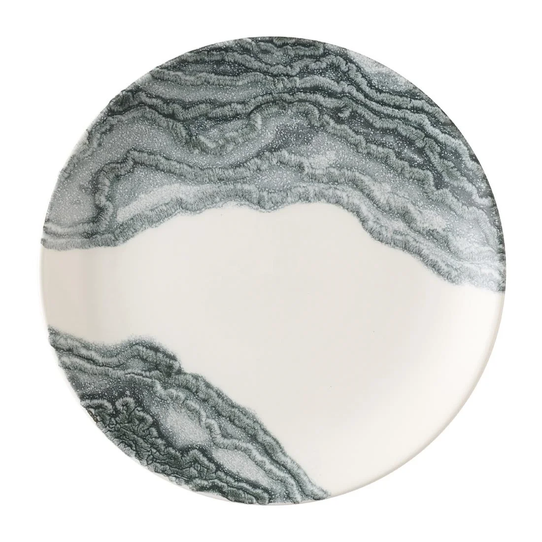 Churchill Tide Black Evolve Coupe Plates 220mm (12 Pack) - Image 1