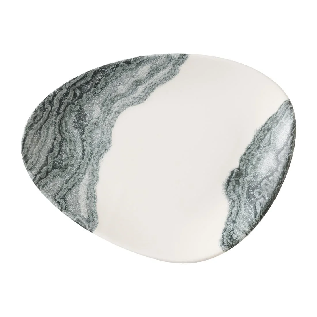 Churchill Tide Black Triangle Chefs Plates 255 x 203mm (12 Pack) - Image 1