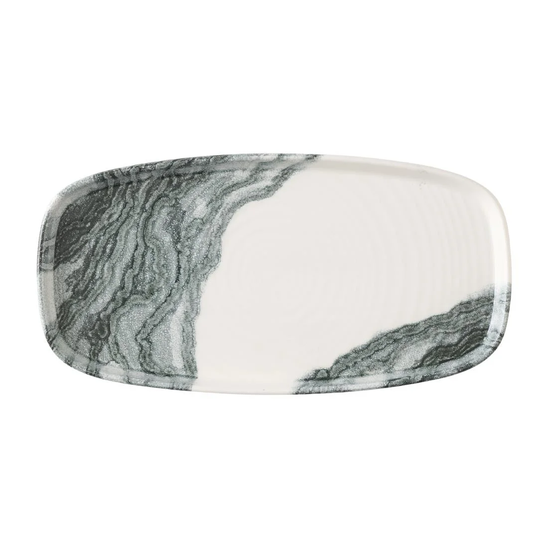 Churchill Tide Black Oblong Chefs Plates 305 x 178mm (6 Pack) - Image 1