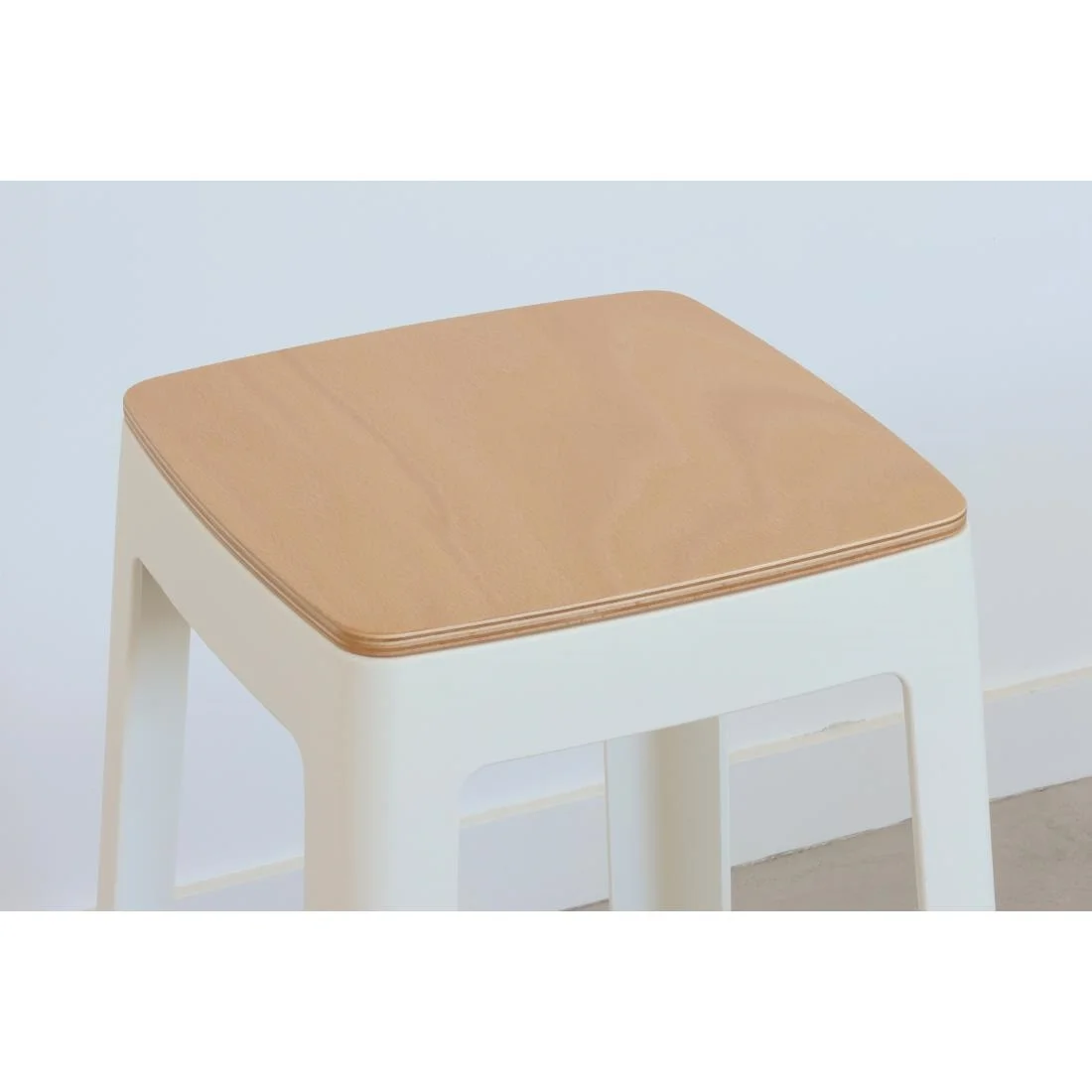 Origin Base Stool Traffic White 400x400x440mm (2 Pack) - Image 5