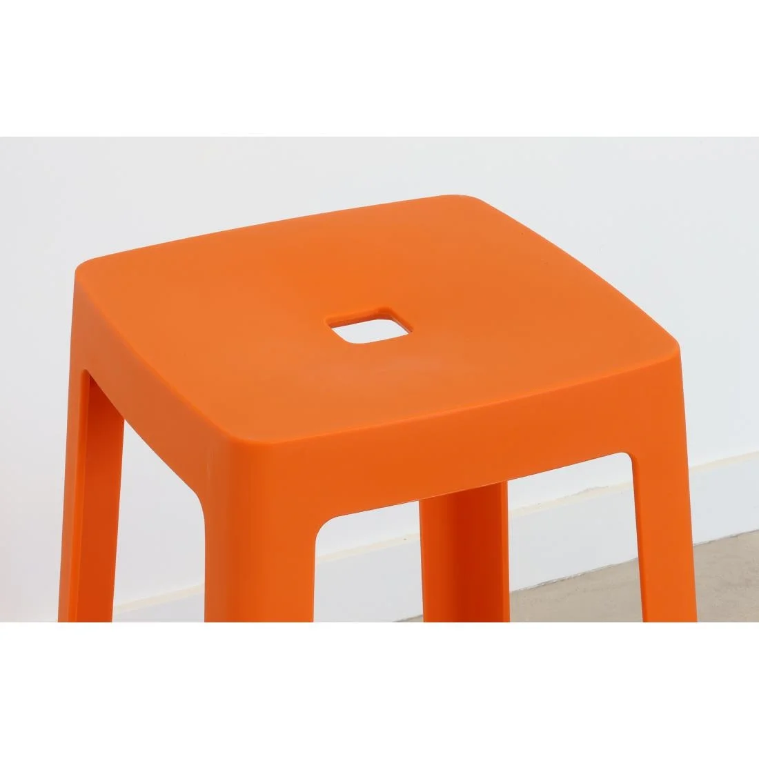 Origin Base Stool Signal Orange 400x400x440mm (2 Pack) - Image 3