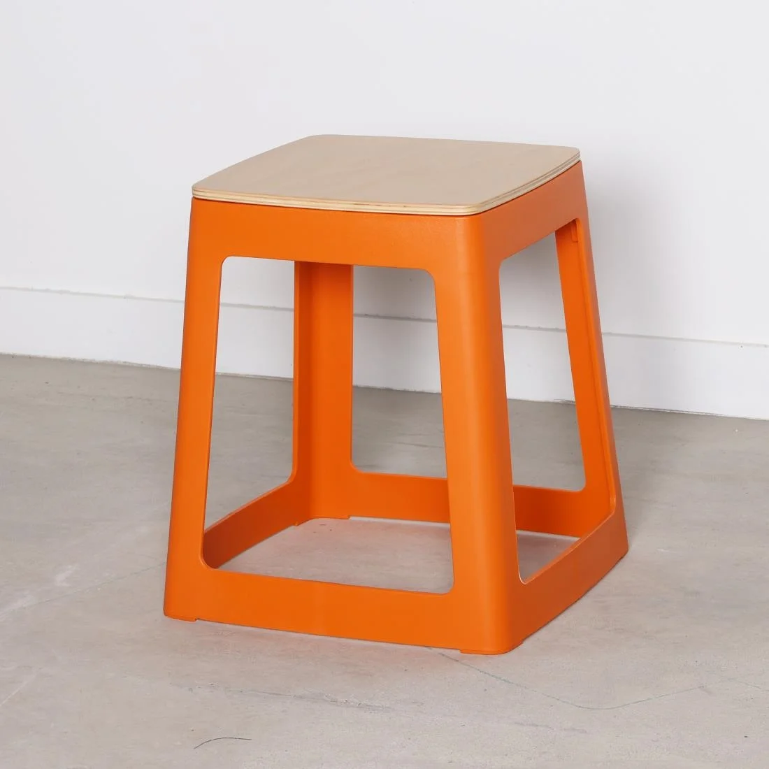 Origin Base Stool Signal Orange 400x400x440mm (2 Pack) - Image 8