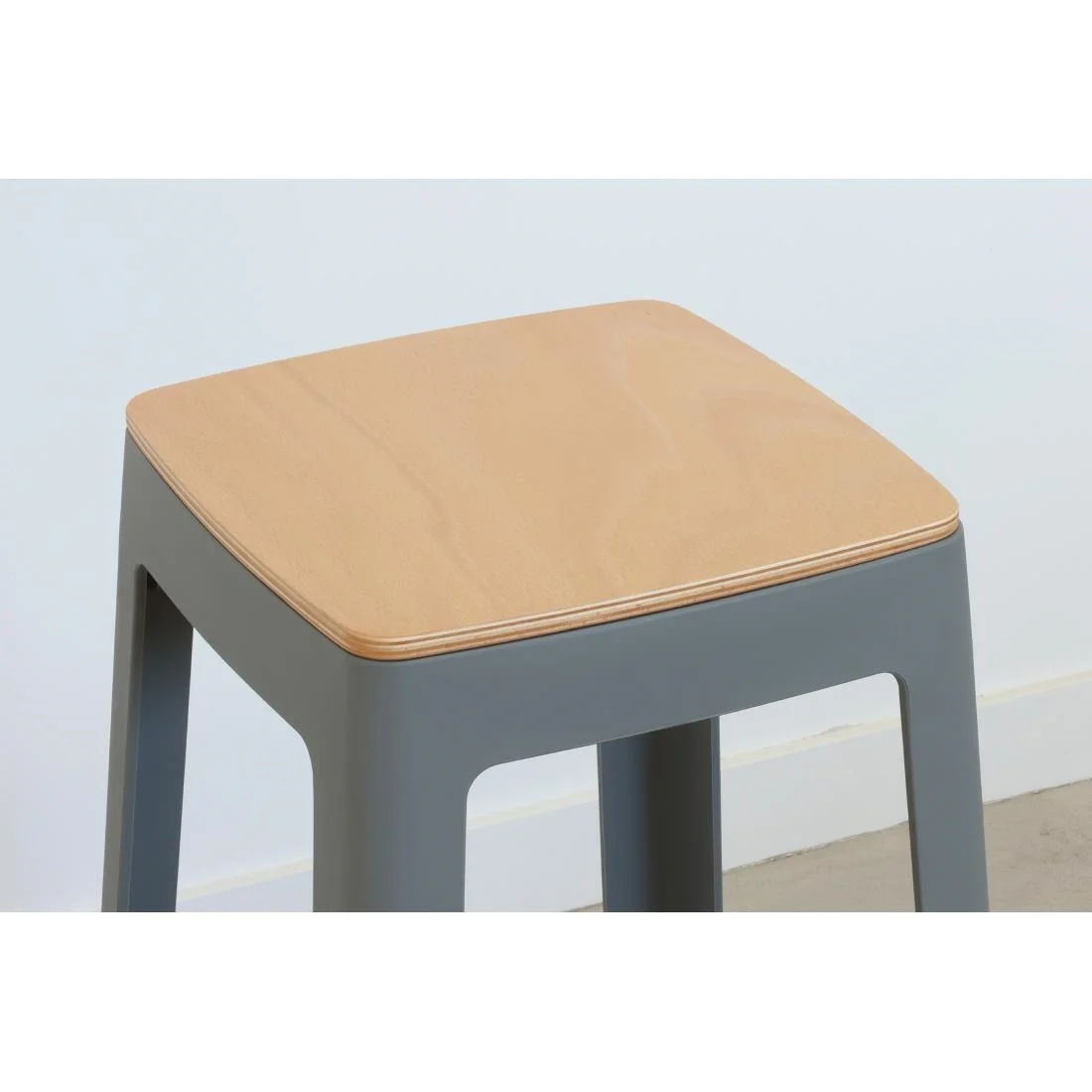 Origin Base Stool Mouse Grey 400x400x440mm (2 Pack) - Image 6