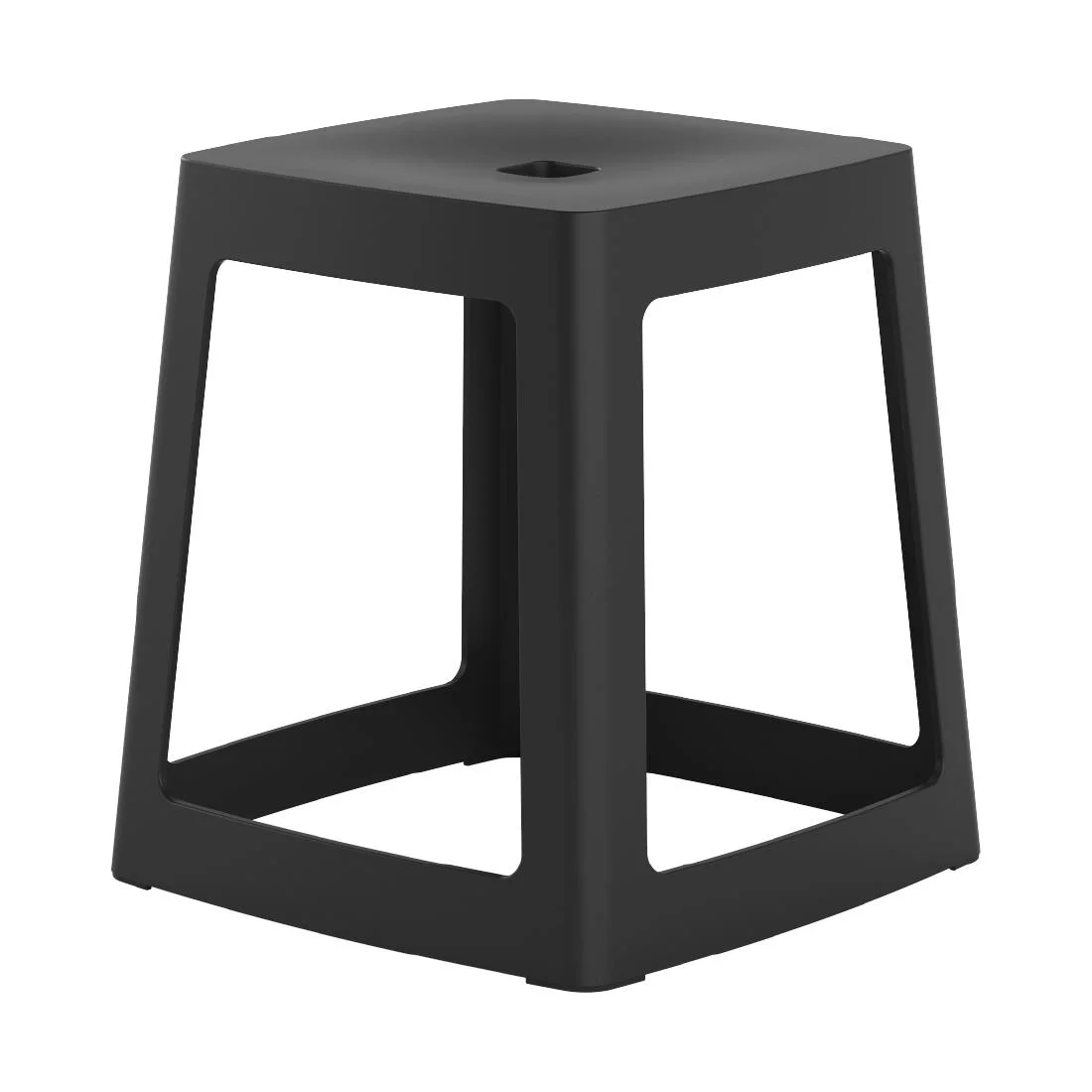 Origin Base Stool Traffic Black 400x400x440mm (2 Pack) - Image 1