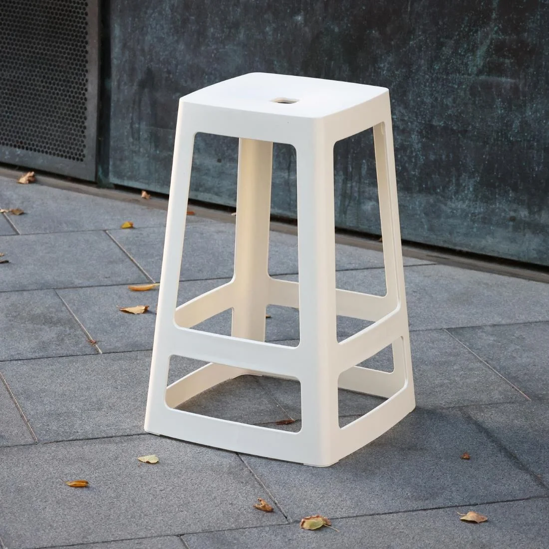 Origin Base Mid Stool Traffic White 430x430x650mm (2 Pack) - Image 8
