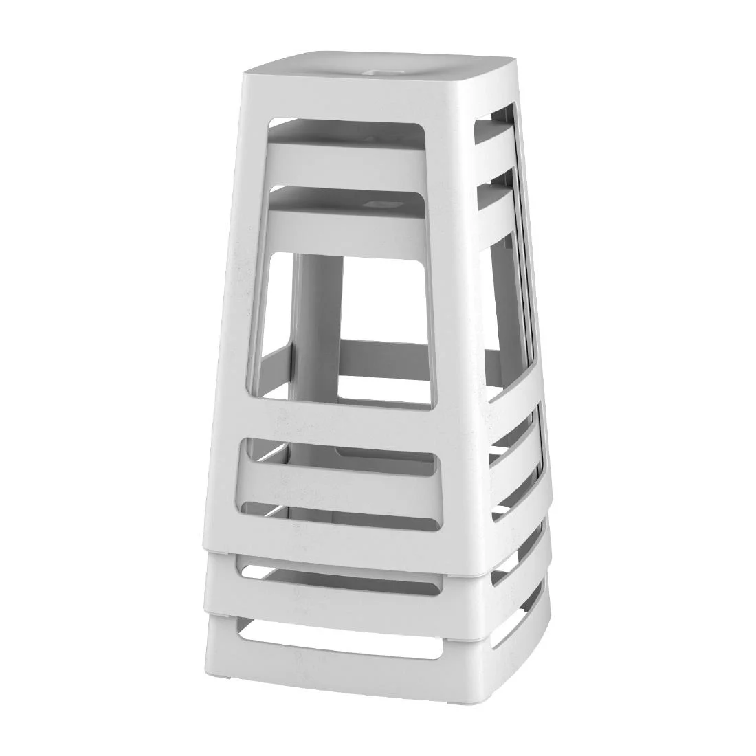 Origin Base Mid Stool Light Grey 430x430x560mm (2 Pack) - Image 6