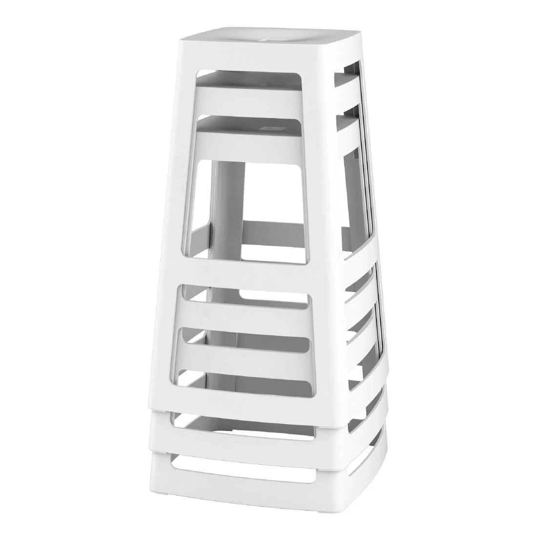 Origin Base High Stool Traffic White 440x440x750mm (2 Pack) - Image 4