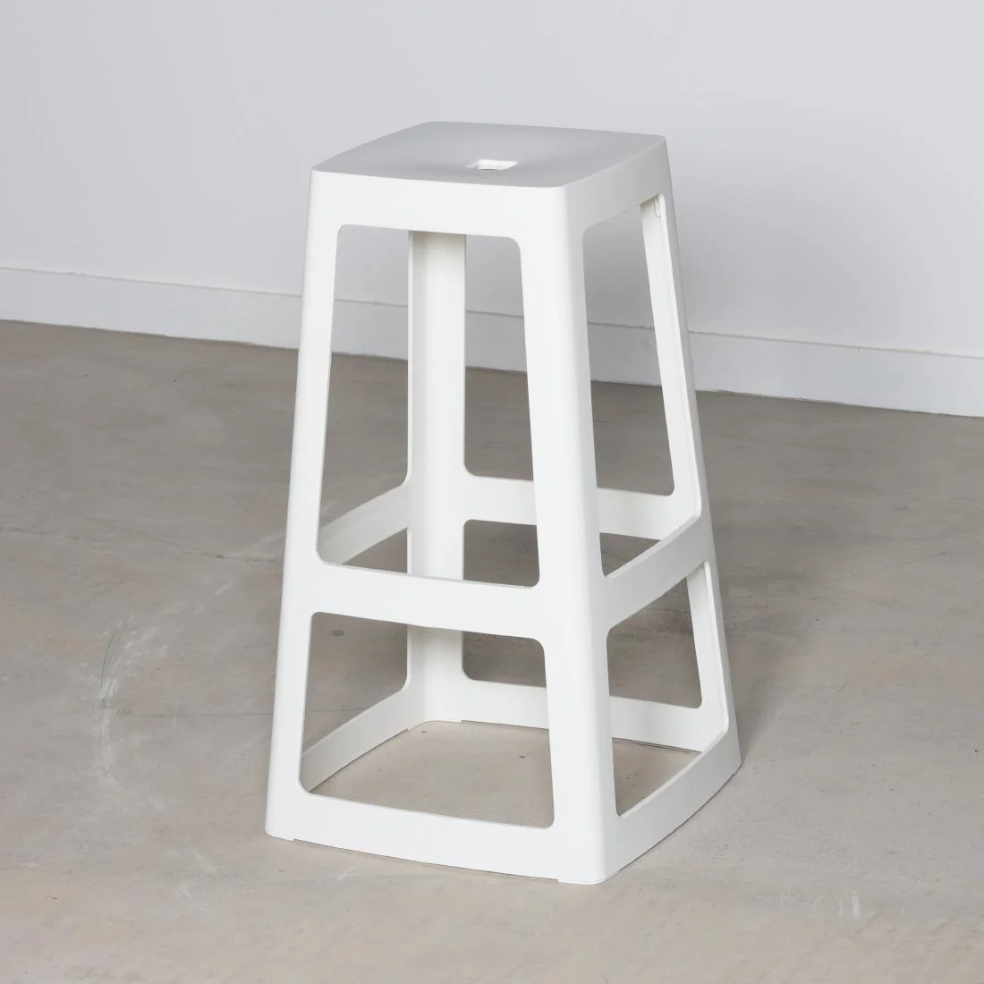 Origin Base High Stool Traffic White 440x440x750mm (2 Pack) - Image 9