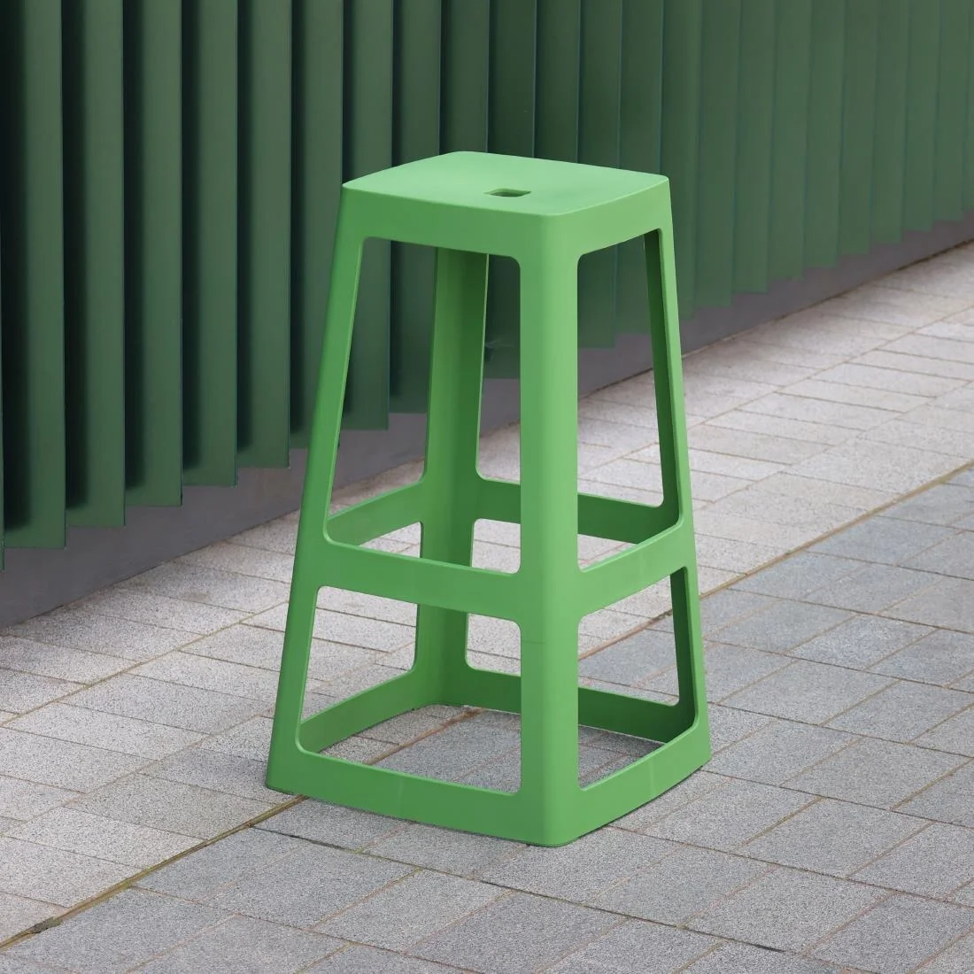 Origin Base High Stool May Green 450x450x750mm (2 Pack) - Image 2