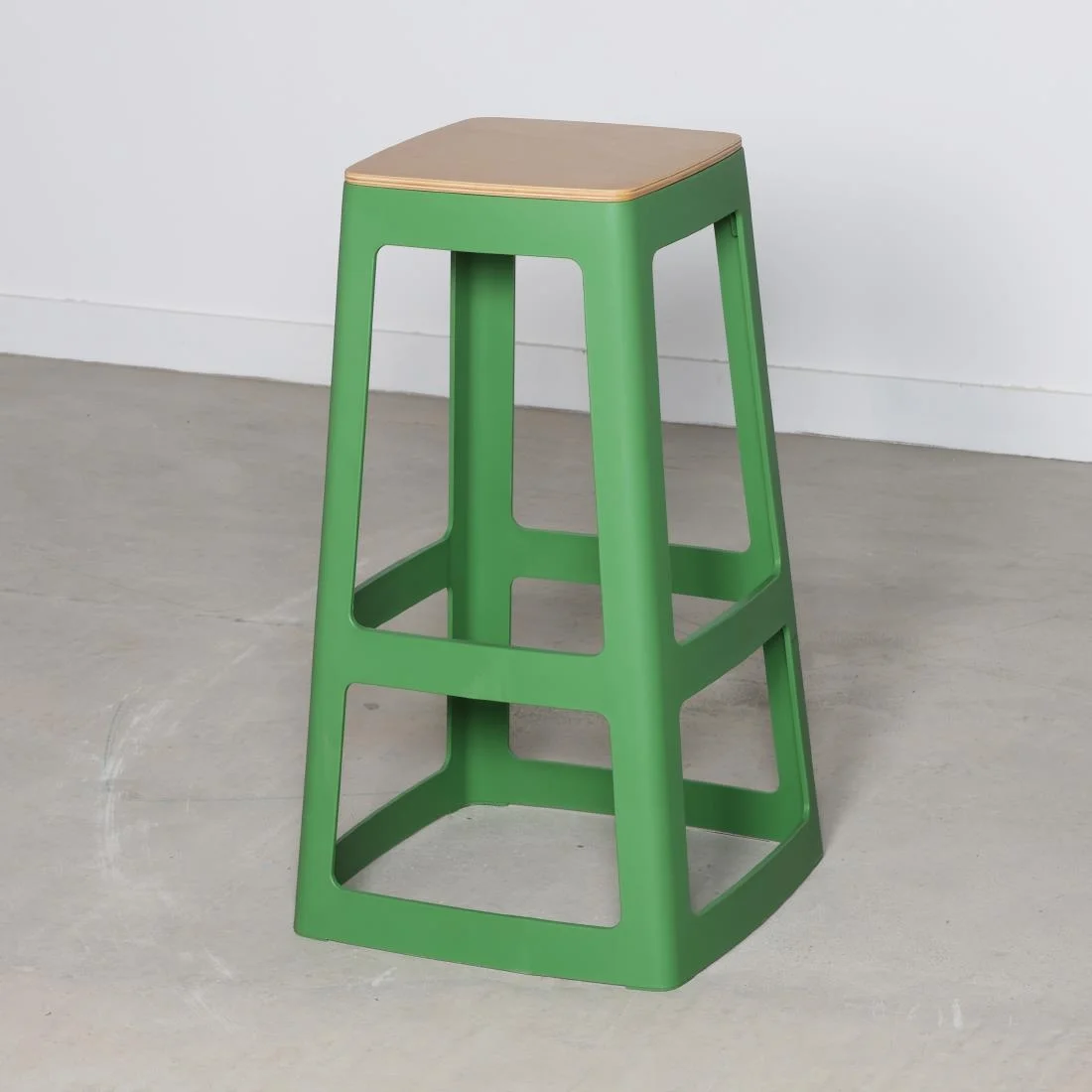 Origin Base High Stool May Green 450x450x750mm (2 Pack) - Image 4