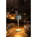 Olympia Siena Table Lamp Round Dome Sage 200mm - Image 7