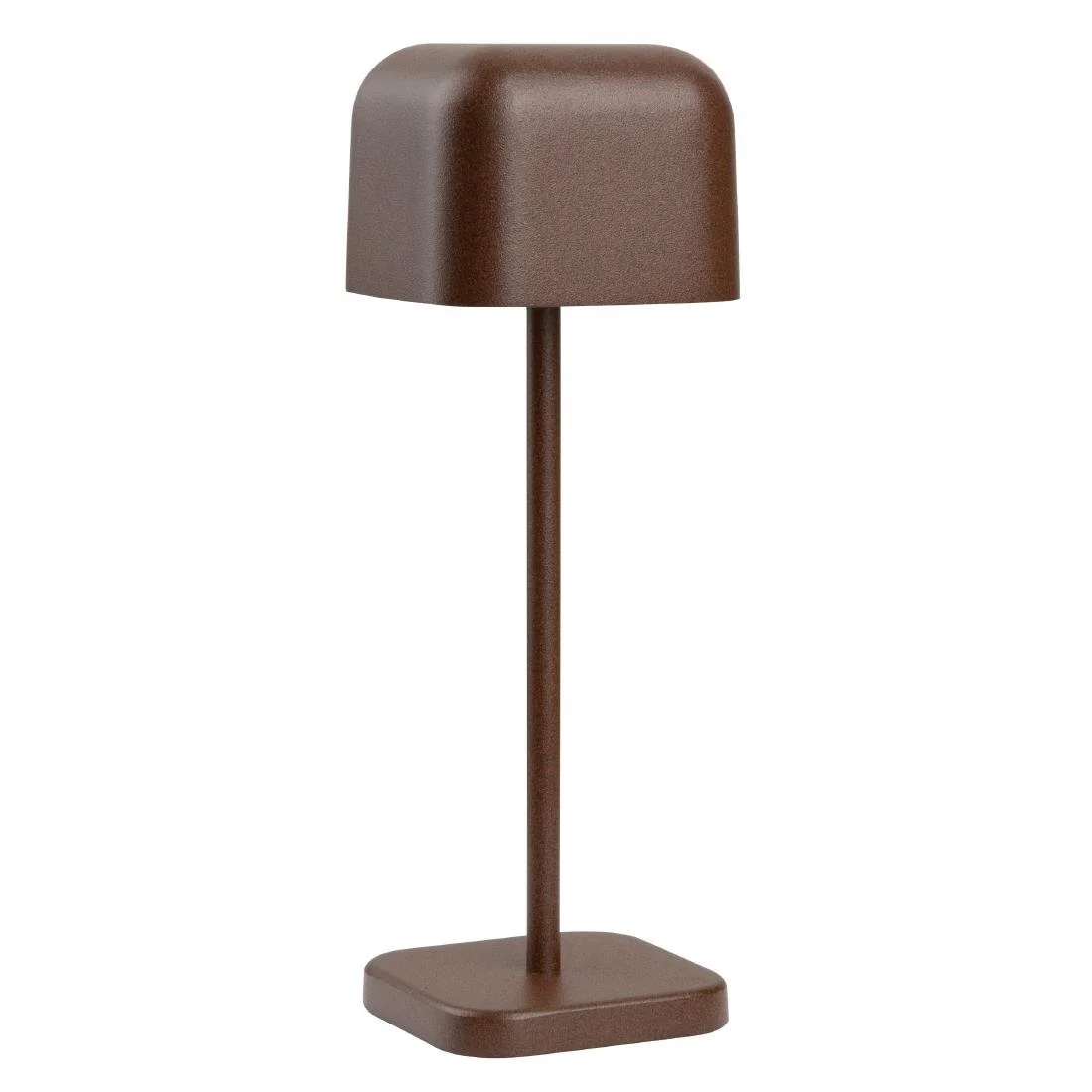 Olympia Lucca Table Lamp Squared Dome Chestnut 200mm - Image 1