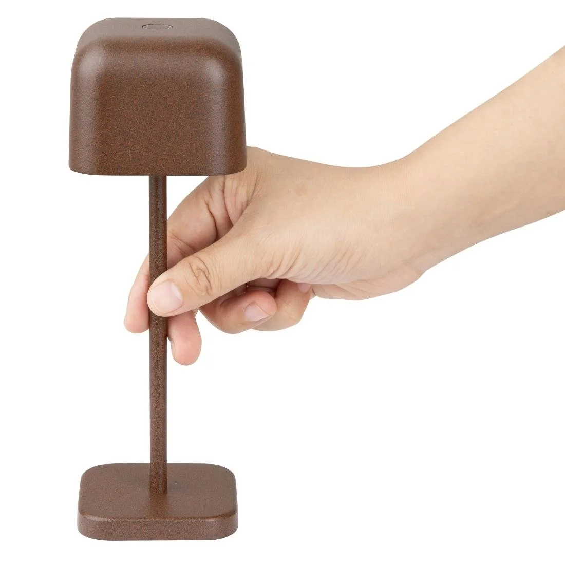 Olympia Lucca Table Lamp Squared Dome Chestnut 200mm - Image 5