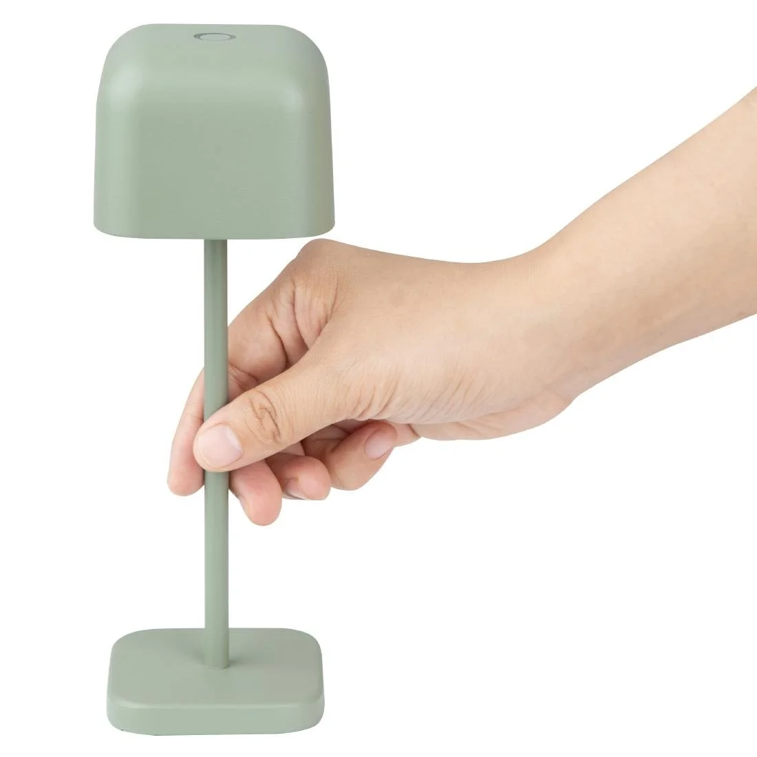 Olympia Lucca Table Lamp Squared Dome Sage 200mm - Image 5