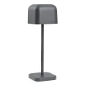 Olympia Lucca Table Lamp Squared Dome Grey 200mm - Image 1