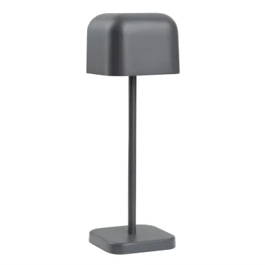 Olympia Lucca Table Lamp Squared Dome Grey 200mm